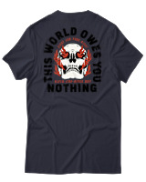 T-Shirt Αντρικό - Never Stop Never Quit - Color Thumbnail Σκούρο Μπλε
