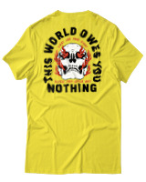 T-Shirt Αντρικό - Never Stop Never Quit - Color Thumbnail Κίτρινο