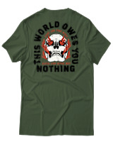 T-Shirt Αντρικό - Never Stop Never Quit - Color Thumbnail Κυπαρισσί