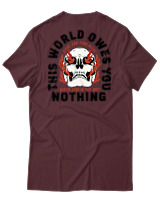 T-Shirt Αντρικό - Never Stop Never Quit - Color Thumbnail Μπορντό