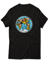 T-Shirt Αντρικό - Never Too Late - Color Thumbnail Μαύρο