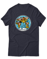 T-Shirt Αντρικό - Never Too Late - Color Thumbnail Σκούρο Μπλε
