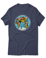 T-Shirt Αντρικό - Never Too Late - Color Thumbnail Μπλε Γκρι