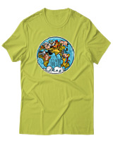 T-Shirt Αντρικό - Never Too Late - Color Thumbnail Λαχανί