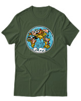 T-Shirt Αντρικό - Never Too Late - Color Thumbnail Κυπαρισσί