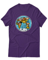 T-Shirt Αντρικό - Never Too Late - Color Thumbnail Σκούρο Μωβ