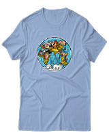 T-Shirt  Γυναικείο - Never Too Late - Color Thumbnail Γαλάζιο