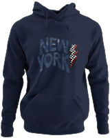 Φούτερ με κουκούλα - New York Lightning Vibes - Color Thumbnail Navy Blue