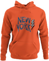 Φούτερ με κουκούλα - New York Lightning Vibes - Color Thumbnail Orange