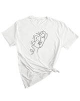 T-Shirt Woman Fashion Γυναικείο - Nice Hair - Color Thumbnail WHITE