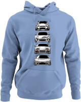 Φούτερ με κουκούλα - Nissan - Color Thumbnail Blue Carolina