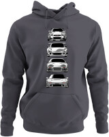 Φούτερ με κουκούλα - Nissan - Color Thumbnail Ανθρακί