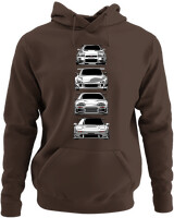 Φούτερ με κουκούλα - Nissan - Color Thumbnail Καφέ
