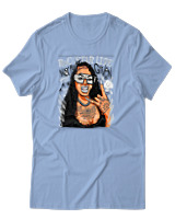 T-Shirt Αντρικό - No Fuck Given - Color Thumbnail Γαλάζιο