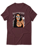 T-Shirt Αντρικό - No Fuck Given - Color Thumbnail Μπορντό