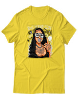 T-Shirt  Γυναικείο - No Fuck Given - Color Thumbnail Κίτρινο Χρυσό