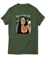 T-Shirt  Γυναικείο - No Fuck Given - Color Thumbnail Κυπαρισσί