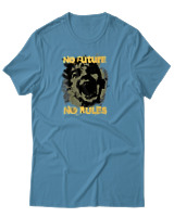 T-Shirt Αντρικό - No Future No Rules - Color Thumbnail Τιρκουάζ