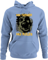 Φούτερ με κουκούλα - No Future No Rules - Color Thumbnail Blue Carolina