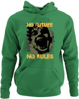 Φούτερ με κουκούλα - No Future No Rules - Color Thumbnail Kelly Green
