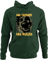 Φούτερ με κουκούλα - No Future No Rules - Color Thumbnail Κυπαρισσί