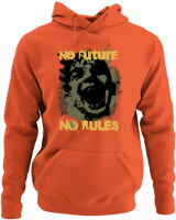 Φούτερ με κουκούλα - No Future No Rules - Color Thumbnail Orange