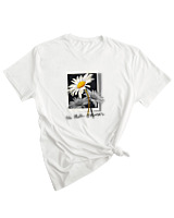 T-Shirt Woman Fashion Γυναικείο - No More Excuses - Color Thumbnail WHITE
