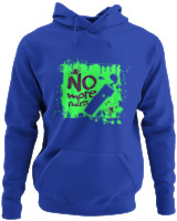 Φούτερ με κουκούλα - No More Rules - Color Thumbnail Μπλε Ρουά