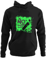 Φούτερ με κουκούλα - No More Rules - Color Thumbnail Μαύρο