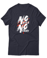 T-Shirt Αντρικό - No Risk No Story - Color Thumbnail Σκούρο Μπλε