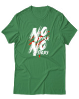 T-Shirt Αντρικό - No Risk No Story - Color Thumbnail Πράσινο