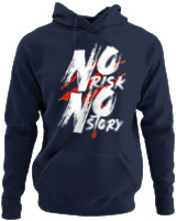 Φούτερ με κουκούλα - No Risk No Story - Color Thumbnail Navy Blue