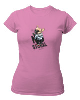 T-Shirt Στενή Γραμμή - No Signal - Color Thumbnail Ροζ