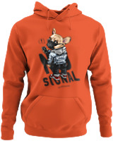 Φούτερ με κουκούλα - No Signal - Color Thumbnail Orange