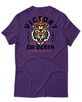 T-Shirt Αντρικό - No Tears No Regrets - Color Thumbnail Σκούρο Μωβ