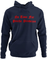Φούτερ με κουκούλα - No Time For Pinche Pendejos - Color Thumbnail Navy Blue