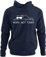 Φούτερ με κουκούλα - Nope Cat - Color Thumbnail Navy Blue
