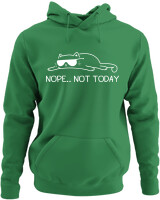 Φούτερ με κουκούλα - Nope Cat - Color Thumbnail Kelly Green