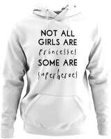 Φούτερ με κουκούλα - Not All Girls Are Princesses - Color Thumbnail ΄Ασπρο