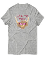 T-Shirt Αντρικό - Not In The Mood - Color Thumbnail Γκρι Μελανζέ