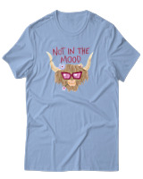 T-Shirt Αντρικό - Not In The Mood - Color Thumbnail Γαλάζιο