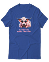 T-Shirt Αντρικό - Not In The Mood For Love - Color Thumbnail Μπλε Ρουά