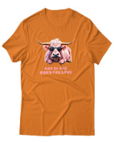 T-Shirt Αντρικό - Not In The Mood For Love - Color Thumbnail Πορτοκαλί
