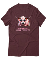 T-Shirt Αντρικό - Not In The Mood For Love - Color Thumbnail Μπορντό