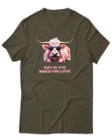 T-Shirt Αντρικό - Not In The Mood For Love - Color Thumbnail Χακί