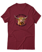 T-Shirt Αντρικό - Not My Bullshit - Color Thumbnail Σκούρο Κόκκινο