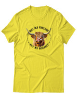 T-Shirt Αντρικό - Not My Bullshit - Color Thumbnail Κίτρινο