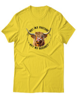 T-Shirt Αντρικό - Not My Bullshit - Color Thumbnail Χρυσό Κίτρινο