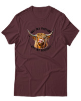 T-Shirt Αντρικό - Not My Bullshit - Color Thumbnail Μπορντό