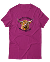 T-Shirt Αντρικό - Not My Bullshit - Color Thumbnail Φουξια